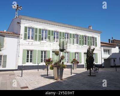 Le bois-plage-en-Ré L'ancien hôtel de ville, salle du Conseil Municipal et des mariages Banque D'Images