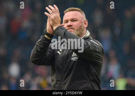 Birmingham, Royaume-Uni. 21 septembre 2024. Wayne Rooney, entraîneur de Plymouth Argyle, suit le West Bromwich Albion FC contre Plymouth Argyle FC SKY BET EFL Championship match aux Hawthorns, West Bromwich, Birmingham, Angleterre, Royaume-Uni le 21 septembre 2024 Credit : Every second Media/Alamy Live News Banque D'Images