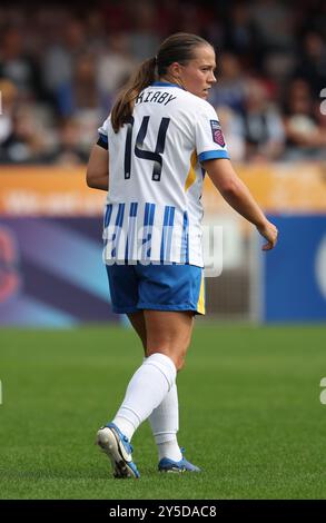 Crawley, Royaume-Uni. 21 septembre 2024. Fran Kirby de Brighton lors du match de Super League féminine de Barclays entre Brighton & Hove Albion et Everton au Broadfield Stadium. Crédit : images téléphoto/Alamy Live News Banque D'Images