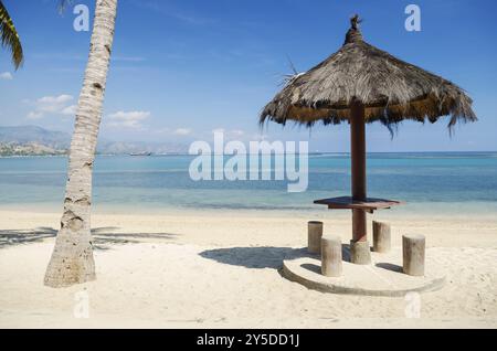 Plage d'Areia branca près de dili timor oriental, timor leste Banque D'Images