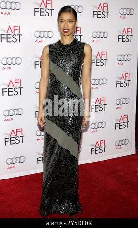 Gugu Mbata-Raw au Fest 2015 de l'AFI première de Gala de la pièce maîtresse de 'commotion' tenue au TCL Chinese Theatre à Hollywood, Etats-Unis, le 10 novembre 2015. Banque D'Images
