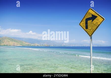 Areia branca plage tropicale près de dili timor oriental Banque D'Images