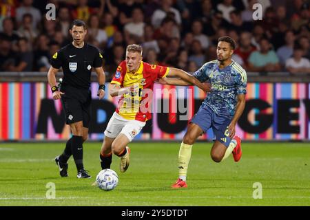 Deventer, pays-Bas. 21 septembre 2024. DEVENTER, 21-09-2024, Stadium de Adelaarshorst, football néerlandais, Eredivisie, saison 2024/2025, pendant le match Go Ahead Eagles - Ajax, crédit : Pro Shots/Alamy Live News Banque D'Images