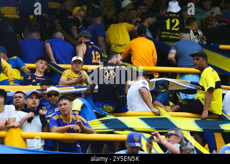 Argentine. 21 septembre 2024. Buenos Aires, 21.09.2024, soutiens de Boca Juniors avant le match de la Ligue Argentine au stade la Bombonera ( Credit : Néstor J. Beremblum/Alamy Live News Banque D'Images