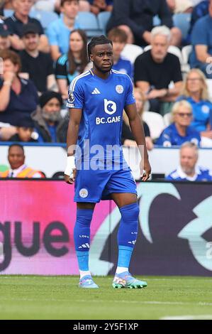 Leicester, Royaume-Uni. 21 septembre 2024. Stephy Mavididi de Leicester City lors du match de Leicester City FC contre Everton FC English premier League au King Power Stadium, Leicester, Angleterre, Royaume-Uni le 21 septembre 2024 Credit : Every second Media/Alamy Live News Banque D'Images
