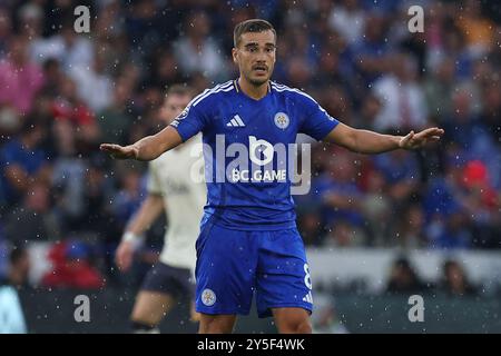 Leicester, Royaume-Uni. 21 septembre 2024. Harry Winks de Leicester City lors du match de Leicester City FC contre Everton FC English premier League au King Power Stadium, Leicester, Angleterre, Royaume-Uni le 21 septembre 2024 crédit : Every second Media/Alamy Live News Banque D'Images