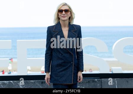 Cate Blanchett a assisté à l'appel photo 'Rumours' lors du 72e Festival international du film de San Sebastian au Palais Kursaal le 22 septembre 2024 à Donostia / San Sebastian, Espagne. Crédit : album/Alamy Live News Banque D'Images