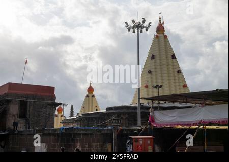 Kolhapur , Inde - 9 septembre 2024 le temple Shri Mahalakshmi Ambabai est un temple hindou important dédié à la déesse Mahalakshmi sur Mahadwar Road Ko Banque D'Images