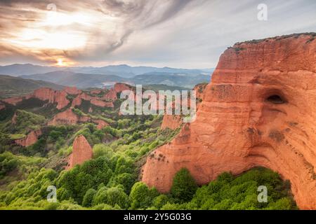 Parc naturel de Las Médulas, Leon, Espagne Banque D'Images