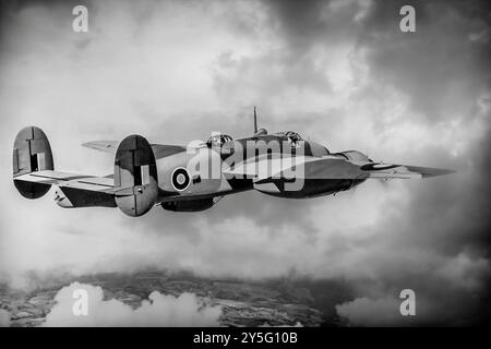 Le Bristol type 163 Buckingham était un bombardier moyen britannique de la seconde Guerre mondiale pour la Royal Air Force (RAF). Dépassé par les événements, il a été construit en petit nombre et a été utilisé principalement pour les tâches de transport et de liaison. Banque D'Images