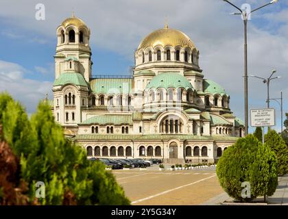 Sofia Bulgarie, Cathédrale orthodoxe Alexander Nevsky visite et lieu touristique, Europe de l'est, Balkans, UE Banque D'Images