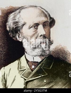 Portrait d'Edouard Lalo (1823-1892), compositeur français Banque D'Images