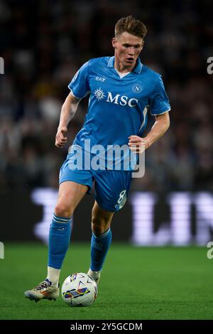 Turin, Italie. 21 septembre 2024. Scott McTominay de la SSC Napoli en action lors du match de football Serie A entre la Juventus FC et la SSC Napoli. Crédit : Nicolò Campo/Alamy Live News Banque D'Images