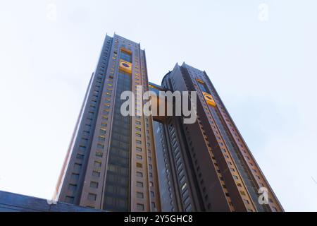 Pyongyang, Corée du Nord - 29 juillet 2015 : Koryo Hotel à Pyongyang, Corée du Nord. C'est le deuxième plus grand hôtel en exploitation en Corée du Nord. Banque D'Images