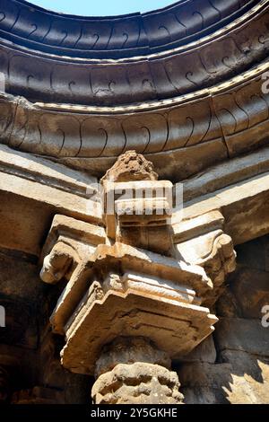 Vue partielle du Temple Gondeshwar, Sinnar, près de Nashik, Maharashtra, Inde Banque D'Images