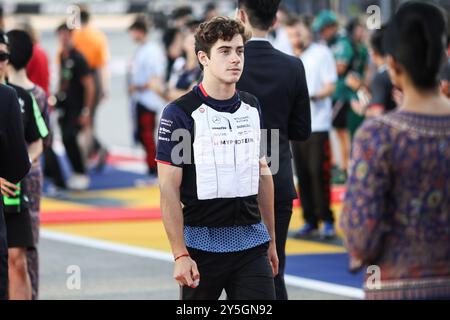 COLAPINTO Franco (Arg), Williams Racing FW46, portrait lors du Grand Prix de formule 1 de Singapour 2024, 18e manche du Championnat du monde de formule 1 2024 du 20 au 22 septembre 2024 sur le circuit Marina Bay, à Singapour, Singapour Banque D'Images