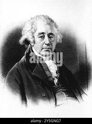 Matthew Boulton (1728-1809 ) - Portrait, gravure historique Banque D'Images