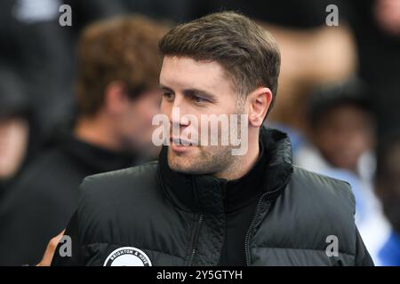 Brighton et Hove, Royaume-Uni. 22 septembre 2024. Fabian Hurzeler, manager de Brighton lors du match de premier League entre Brighton et Hove Albion et Nottingham Forest au American Express Community Stadium, Brighton et Hove le dimanche 22 septembre 2024. (Photo : Jon Hobley | mi News) crédit : MI News & Sport /Alamy Live News Banque D'Images