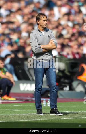 Londres, Royaume-Uni. 21 septembre 2024. Lors du match de West Ham United FC contre Chelsea FC English premier League au London Stadium, Londres, Angleterre, Royaume-Uni le 21 septembre 2024 Credit : Every second Media/Alamy Live News Banque D'Images