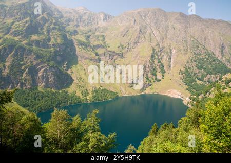 Refuge et lac de Oô, Comminges, Bagnères-de-Luchon, haute-Garonne (31), région Occitanie, France Banque D'Images