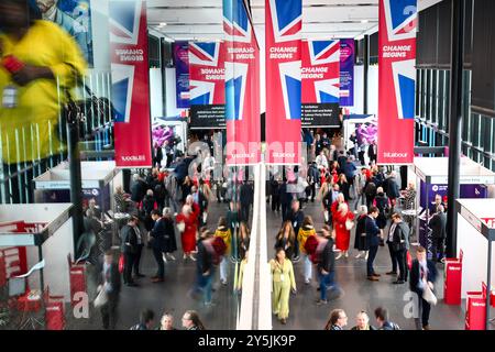 Liverpool, Royaume-Uni. 22 septembre 2024. Ambiance à la conférence du Parti travailliste à Liverpool. Le crédit photo devrait se lire comme suit : Matt Crossick/Empics/Alamy Live News Banque D'Images