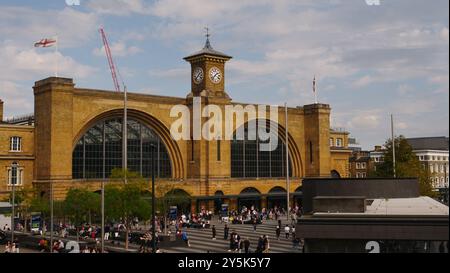 Gare de Kings Cross à Londres. Banque D'Images