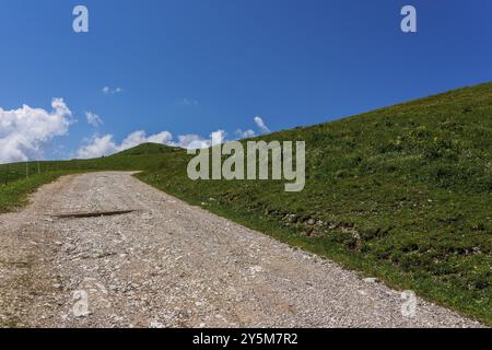 Sentier de randonnée sur Monte Baldo sur le lac de Garde en Italie Banque D'Images