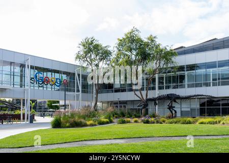 Googleplex dans la Silicon Valley, Mountain View, Californie, États-Unis Banque D'Images