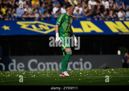 BUENOS AIRES, ARGENTINE - 21 SEPTEMBRE : Franco Armani de River plate lors du match Liga Profesional 2024 entre Boca Juniors et River plate à ES Banque D'Images