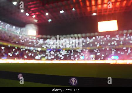 Milan, Italie. 03 août 2021. San Siro Stadium avant le match de football Serie A entre l'Inter et Milan au San Siro Stadium de Milan, Italie du Nord - dimanche 22 septembre 2024. Sport - Soccer . (Photo de Spada/Lapresse) crédit : LaPresse/Alamy Live News Banque D'Images