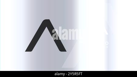 Logo futuriste audacieux monogramme, lettre minimaliste Élégante A pour une entreprise technologique innovante, science bio Lab, label sportif, futuriste et cosmique inspiré Illustration de Vecteur