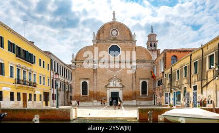 Venise Italie, Chiesa di Santa Maria dei Carmini ( Chiesa di Santa Maria del Carmelo) connu sous le nom de i Carmini, éditorial seulement. Banque D'Images