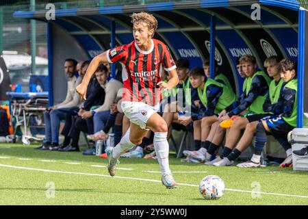 Milan, Italie - 22 septembre 2024 - Inter - Milan primavera - seger ibrahimovic maximilian zlatan AC milan crédit : Kines Milano/Alamy Live News Banque D'Images