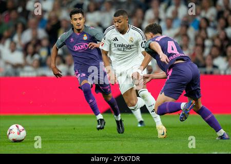 Madrid, Espagne. 21 septembre 2024. Kylian Mbappe du Real Madrid CF lors du match la Liga EA Sports entre le Real Madrid et le RCD Espanyol a joué au stade Santiago Bernabeu le 21 septembre 2024 à Madrid, en Espagne. (Photo de Juan PEREZ/PRESSINPHOTO) crédit : AGENCE SPORTIVE PRESSINPHOTO/Alamy Live News Banque D'Images