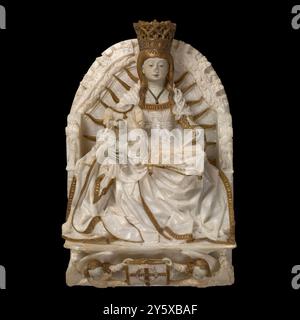 Gil de Siloé / 'La Vierge ont intronisé avec l'Enfant Jésus'. 1490 - 1500. L'albâtre. Musée : Musée du Prado, Madrid, España. Banque D'Images