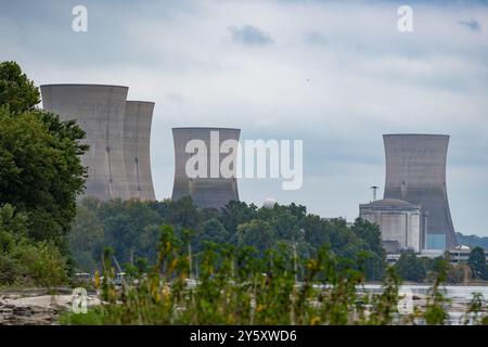 Middletown, Pennsylvanie – 21 septembre 2024 : la centrale nucléaire de Three Mile Island, située en Pennsylvanie, est connue pour sa fusion partielle en 1979 Banque D'Images