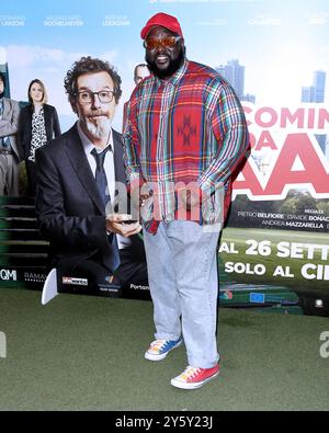 Milan, Photocall du film 'Ricomincio da Taaac' - Tommy Kuti Banque D'Images