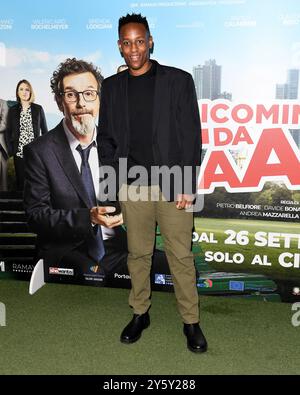 Milan, Photocall du film 'Ricomincio da Taaac' - Maurizio Bousso Banque D'Images