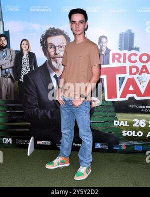 Milan, Photocall du film 'Ricomincio da Taaac' - Leonardo Uslengo Banque D'Images