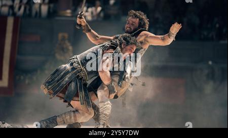 Gladiateur II Paul Mescal & Pedro Pascal Banque D'Images