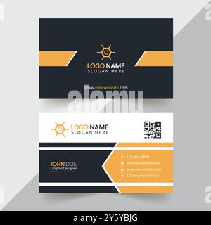 Conception de carte de visite d'entreprise Illustration de Vecteur