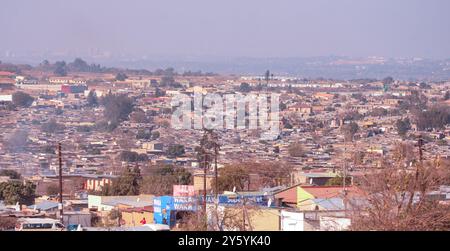 Johannesburg, République d'Afrique du Sud, vue du canton de SEWETO Banque D'Images