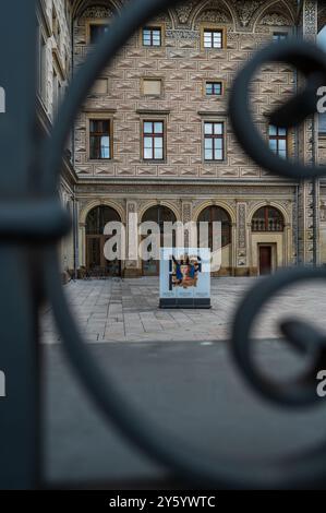 Façade du palais Schwarzenberg à Prague Banque D'Images