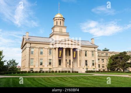 L'ancien Capitole et musée à Iowa City, Iowa, États-Unis. Banque D'Images