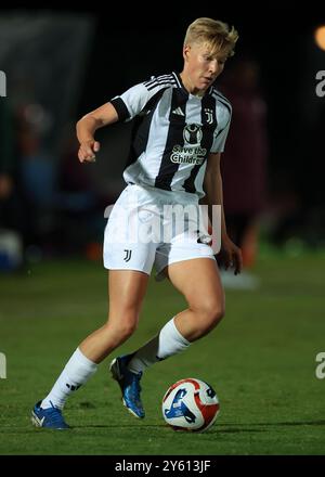 Biella, Italie. 18 septembre 2024. Paulina Krumbiegel de la Juventus lors du match de l'UEFA Womens Champions League au Stadio Comunale Vittorio Pozzo Lamarmora, Biela. Le crédit photo devrait se lire : Jonathan Moscrop/Sportimage crédit : Sportimage Ltd/Alamy Live News Banque D'Images