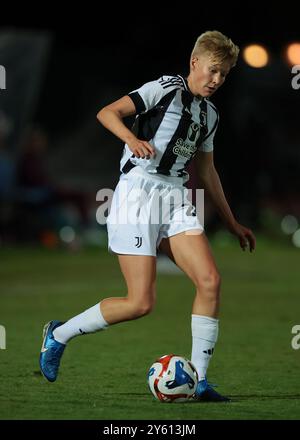 Biella, Italie. 18 septembre 2024. Paulina Krumbiegel de la Juventus lors du match de l'UEFA Womens Champions League au Stadio Comunale Vittorio Pozzo Lamarmora, Biela. Le crédit photo devrait se lire : Jonathan Moscrop/Sportimage crédit : Sportimage Ltd/Alamy Live News Banque D'Images