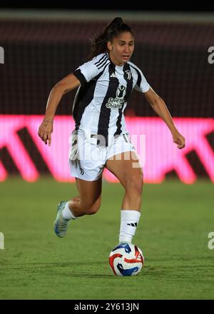 Biella, Italie. 18 septembre 2024. Chiara Beccari de la Juventus lors du match de l'UEFA Womens Champions League au Stadio Comunale Vittorio Pozzo Lamarmora, Biela. Le crédit photo devrait se lire : Jonathan Moscrop/Sportimage crédit : Sportimage Ltd/Alamy Live News Banque D'Images