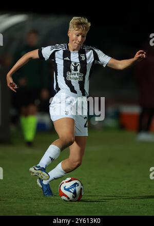 Biella, Italie. 18 septembre 2024. Paulina Krumbiegel de la Juventus lors du match de l'UEFA Womens Champions League au Stadio Comunale Vittorio Pozzo Lamarmora, Biela. Le crédit photo devrait se lire : Jonathan Moscrop/Sportimage crédit : Sportimage Ltd/Alamy Live News Banque D'Images
