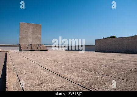 Sur la terrasse de l'unité d'habitation de Marseille de le Corbusier, également connue sous le nom de Cité Radieus France Banque D'Images