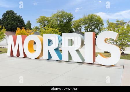 Morris, il est une ville de la banlieue sud-ouest de Chicago dans le comté de Grundy avec une population de plus de 14 000 personnes. Banque D'Images